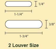 standard traditional louver illustration