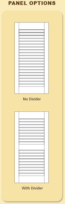 exterior woodshutter panel options