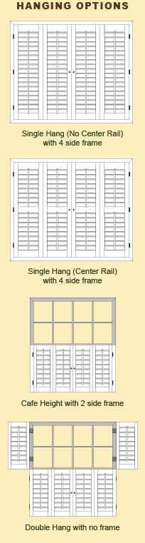 traditional stylehanging options