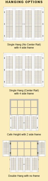 traditional stylehanging options